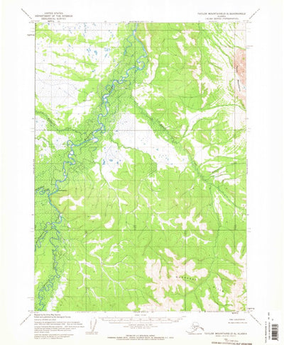 United States Geological Survey Taylor Mountains D-5, AK (1954, 63360-Scale) digital map