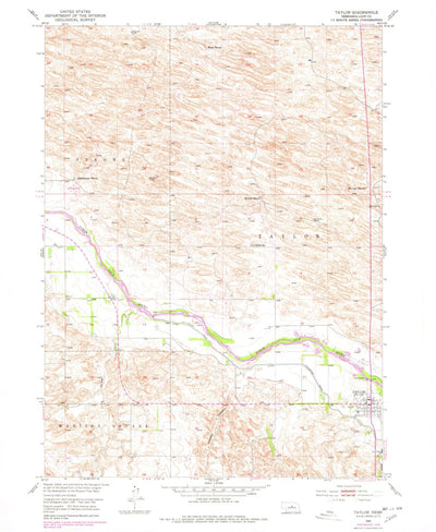 United States Geological Survey Taylor, NE (1952, 24000-Scale) digital map