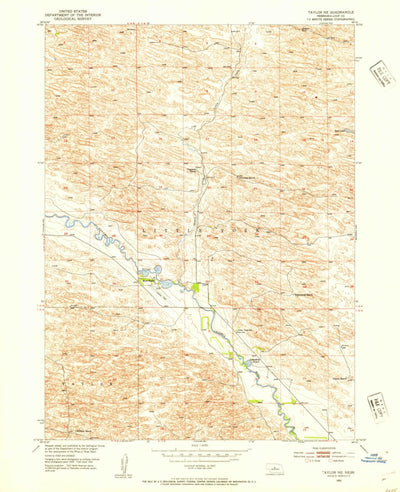 United States Geological Survey Taylor NE, NE (1952, 24000-Scale) digital map