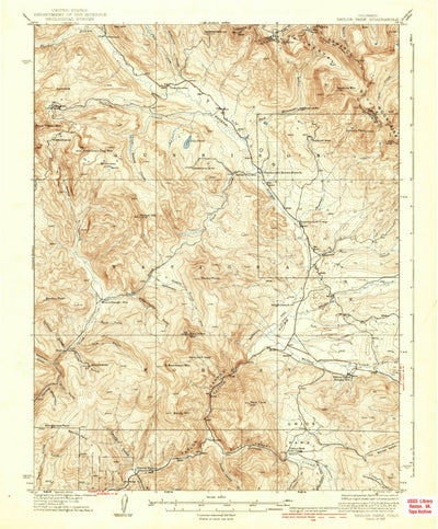 United States Geological Survey Taylor Park, CO (1937, 62500-Scale) digital map