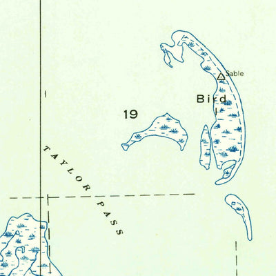 United States Geological Survey Taylor Pass, LA (1954, 31680-Scale) digital map