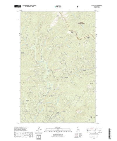 United States Geological Survey Taylor Peak, ID (2020, 24000-Scale) digital map