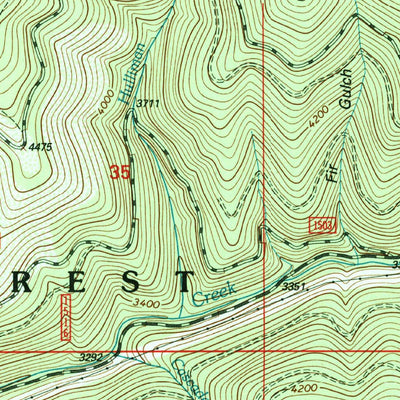 United States Geological Survey Taylor Peak, ID-MT (1996, 24000-Scale) digital map