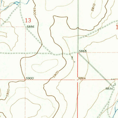 United States Geological Survey Taylor Springs, NM (1965, 24000-Scale) digital map