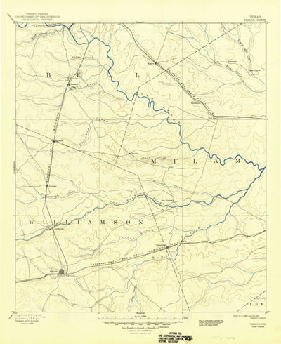 United States Geological Survey Taylor, TX (1894, 125000-Scale) digital map
