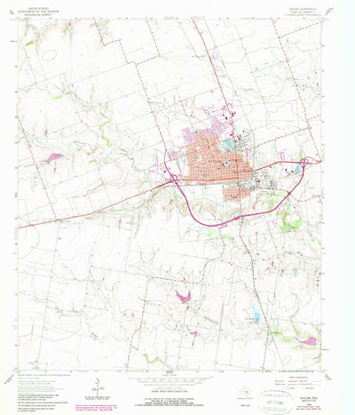 United States Geological Survey Taylor, TX (1964, 24000-Scale) digital map