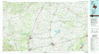 United States Geological Survey Taylor, TX (1985, 100000-Scale) digital map