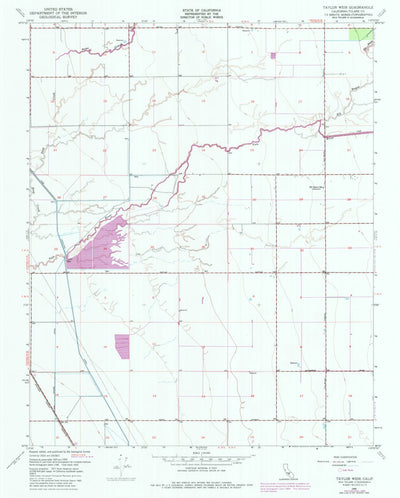 United States Geological Survey Taylor Weir, CA (1950, 24000-Scale) digital map