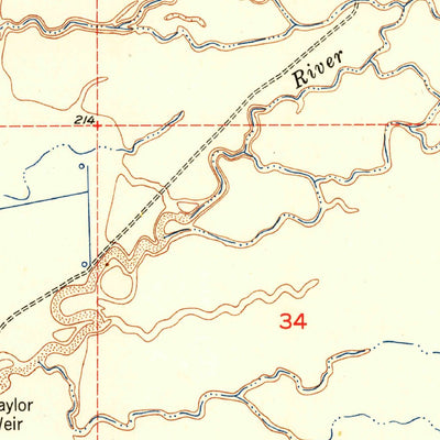 United States Geological Survey Taylor Weir, CA (1951, 24000-Scale) digital map