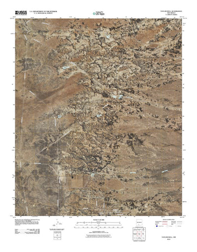 United States Geological Survey Taylor Well, NM (2010, 24000-Scale) digital map