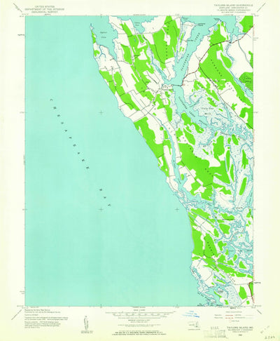United States Geological Survey Taylors Island, MD (1942, 24000-Scale) digital map