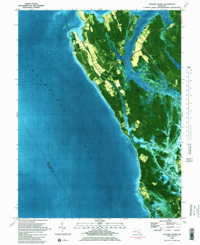 United States Geological Survey Taylors Island, MD (1982, 24000-Scale) digital map