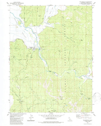 United States Geological Survey Taylorsville, CA (1980, 24000-Scale) digital map