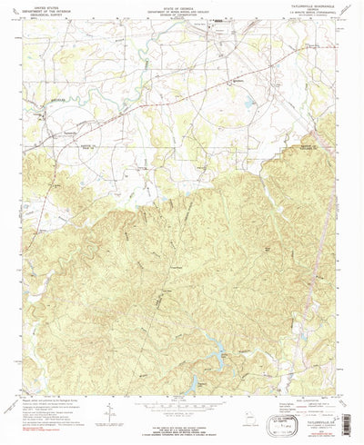 United States Geological Survey Taylorsville, GA (1972, 24000-Scale) digital map