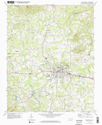 United States Geological Survey Taylorsville, NC (1970, 24000-Scale) digital map