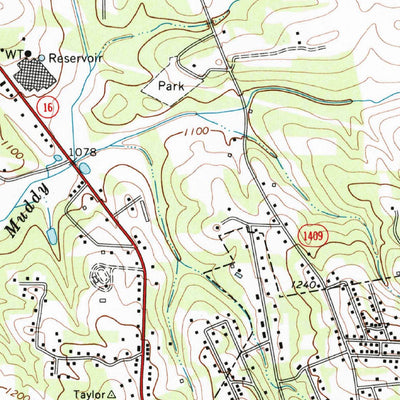 United States Geological Survey Taylorsville, NC (1970, 24000-Scale) digital map