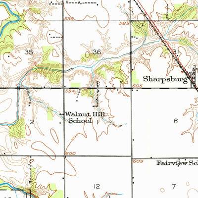 United States Geological Survey Taylorville, IL (1923, 62500-Scale) digital map