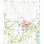 United States Geological Survey Taylorville, IL (1982, 24000-Scale) digital map