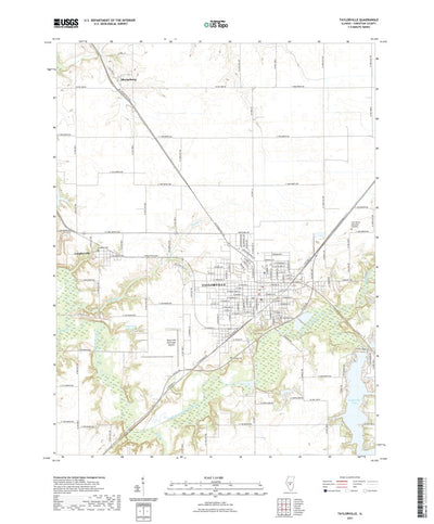 United States Geological Survey Taylorville, IL (2021, 24000-Scale) digital map