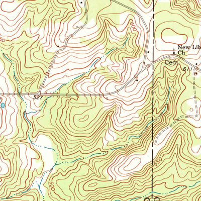United States Geological Survey Tazewell North, GA (1971, 24000-Scale) digital map
