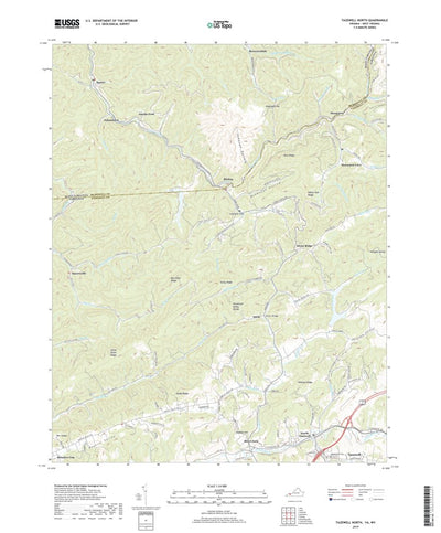 United States Geological Survey Tazewell North, VA (2019, 24000-Scale) digital map