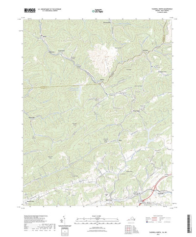 United States Geological Survey Tazewell North, VA (2023, 24000-Scale) digital map