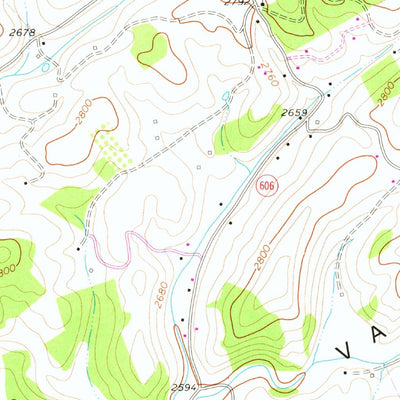 United States Geological Survey Tazewell South, VA (1968, 24000-Scale) digital map
