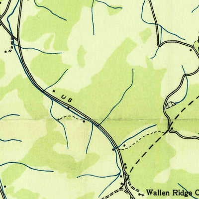 United States Geological Survey Tazewell, TN (1936, 24000-Scale) digital map