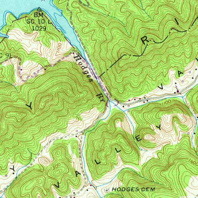 United States Geological Survey Tazewell, TN (1943, 24000-Scale) digital map