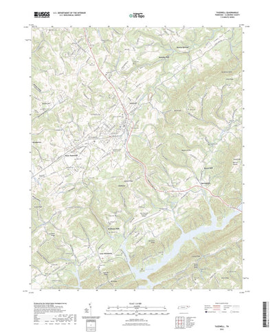 United States Geological Survey Tazewell, TN (2022, 24000-Scale) digital map