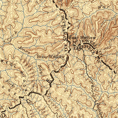 United States Geological Survey Tazewell, VA-WV (1895, 125000-Scale) digital map