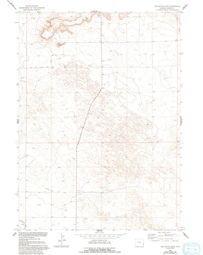 United States Geological Survey Tea Kettle Rock, WY (1963, 24000-Scale) digital map