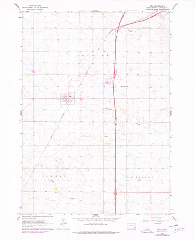 United States Geological Survey Tea, SD (1962, 24000-Scale) digital map