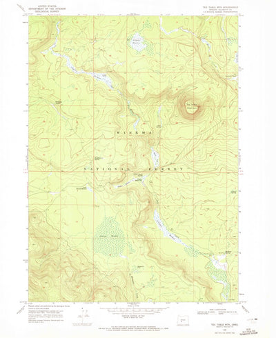 United States Geological Survey Tea Table Mountain, OR (1968, 24000-Scale) digital map