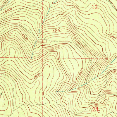 United States Geological Survey Tea Table Mountain, OR (1968, 24000-Scale) digital map