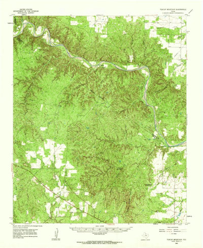 United States Geological Survey Teacup Mountain, TX (1960, 62500-Scale) digital map