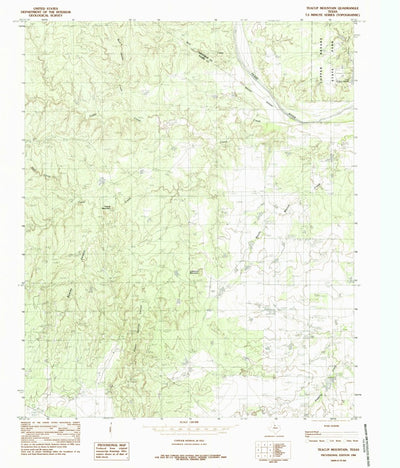 United States Geological Survey Teacup Mountain, TX (1984, 24000-Scale) digital map