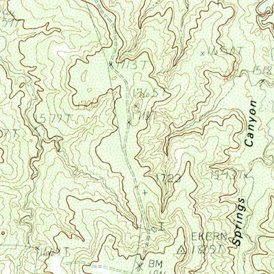 United States Geological Survey Teacup Mountain, TX (1990, 24000-Scale) digital map