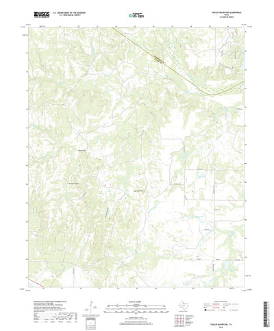 United States Geological Survey Teacup Mountain, TX (2019, 24000-Scale) digital map