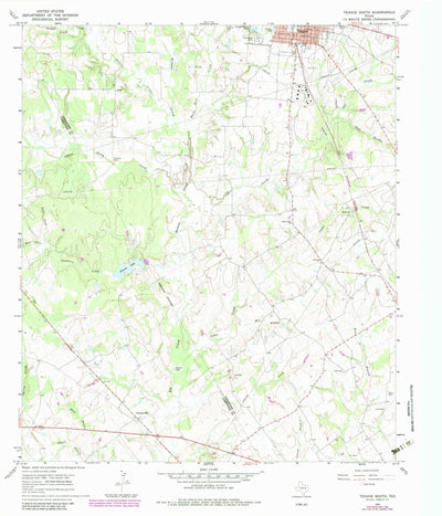 United States Geological Survey Teague South, TX (1966, 24000-Scale) digital map