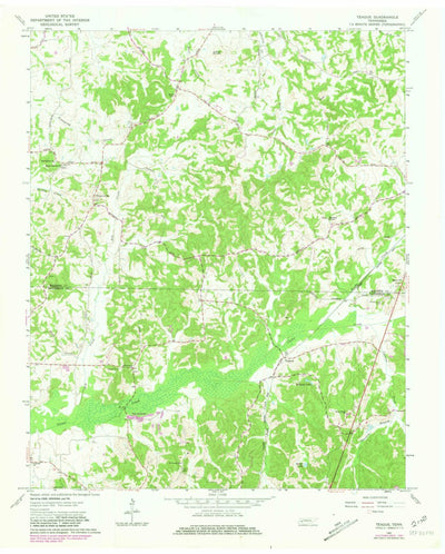 United States Geological Survey Teague, TN (1961, 24000-Scale) digital map