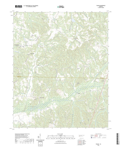 United States Geological Survey Teague, TN (2022, 24000-Scale) digital map
