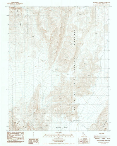 United States Geological Survey Teakettle Junction, CA (1987, 24000-Scale) digital map