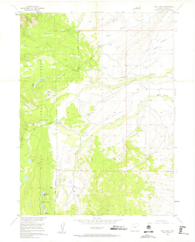 United States Geological Survey Teal Lake, CO (1955, 24000-Scale) digital map