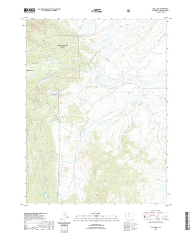 United States Geological Survey Teal Lake, CO (2022, 24000-Scale) digital map