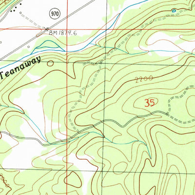 United States Geological Survey Teanaway, WA (1985, 24000-Scale) digital map