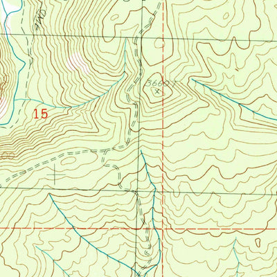 United States Geological Survey Teanaway, WA (1989, 24000-Scale) digital map