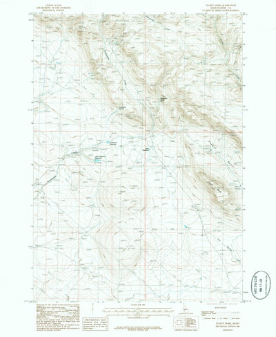 United States Geological Survey Teapot Dome, ID (1986, 24000-Scale) digital map