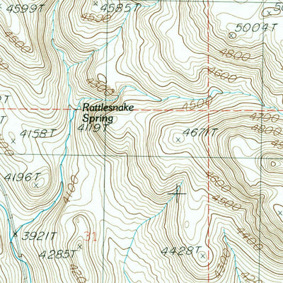 United States Geological Survey Teapot Dome, ID (1986, 24000-Scale) digital map