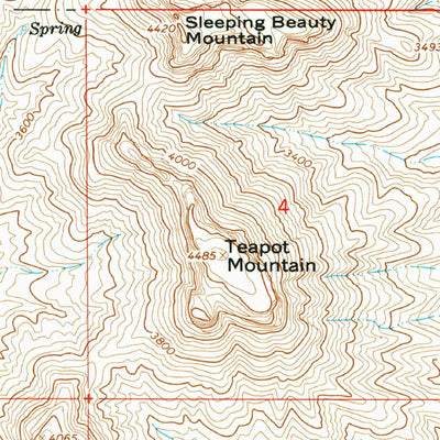 United States Geological Survey Teapot Mountain, AZ (1964, 24000-Scale) digital map